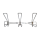 Vintage triple patère in silver metal