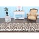Vintage Turkish Oushak Handmade Wool Cotton White Runner Rug 100x334