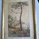 Tableau : Aquarelle - Paysage de bord de mer