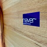 Naver Nissen and Gehl Scandinavian design round table with metal legs and wooden top