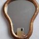 Antique gilded wood mirror