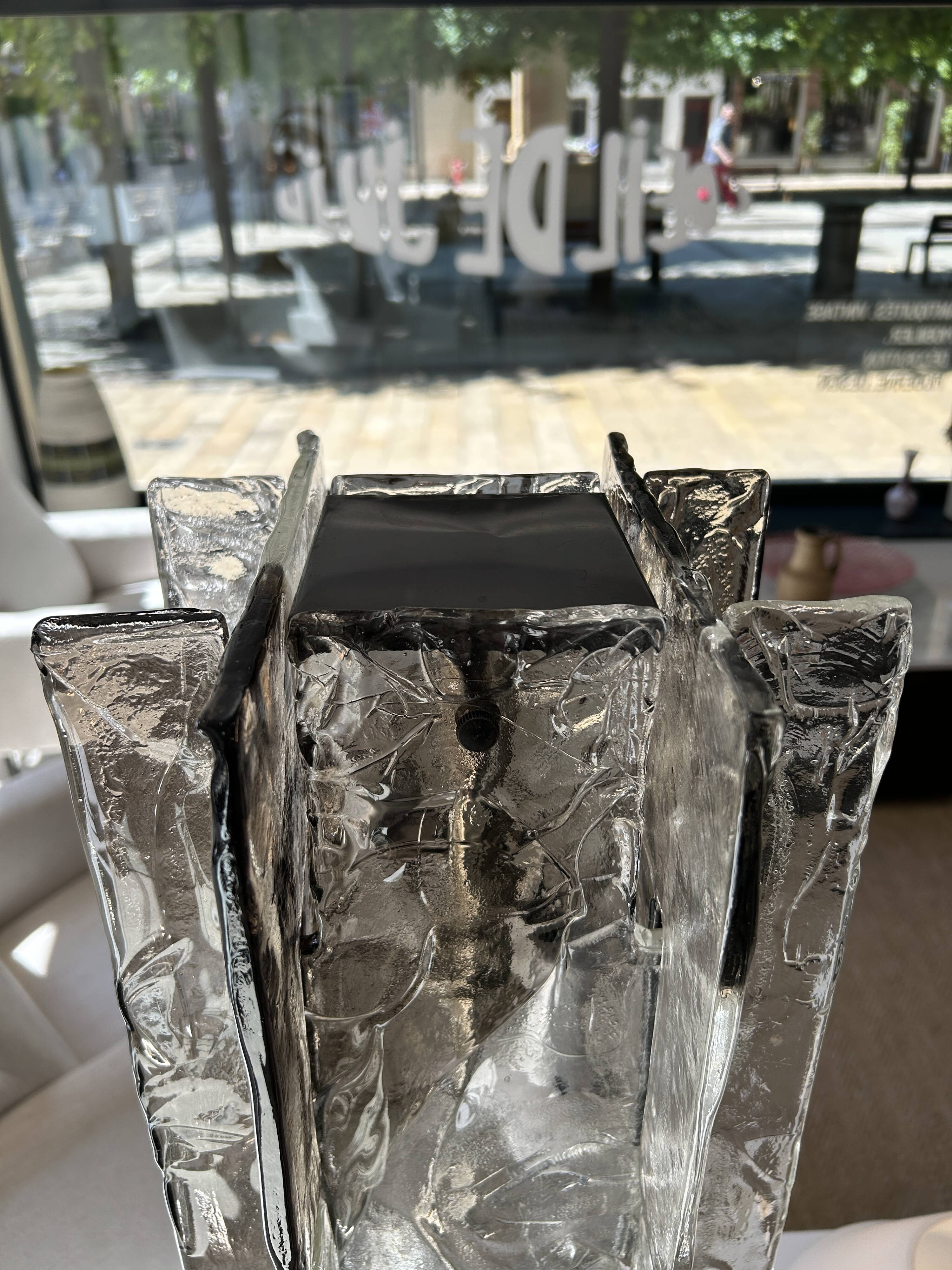 Murano glass floor lamp, Mazzega 1970s
