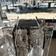 Murano glass floor lamp, Mazzega 1970s