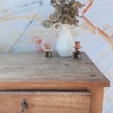 Magnificent vintage rustic raw wood buffet