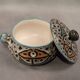 A meerschaum ceramic bonbonnière attributed to Marius Bessone