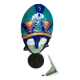 Masque ethnique et son présentoir