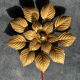 Applique baladeuse florale Masca dorée — Italie, années 70