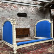 Pair of lacquered wooden beds Louis XVI XIXth