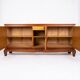 Art Deco oak buffet with crossbars, France, 1940s