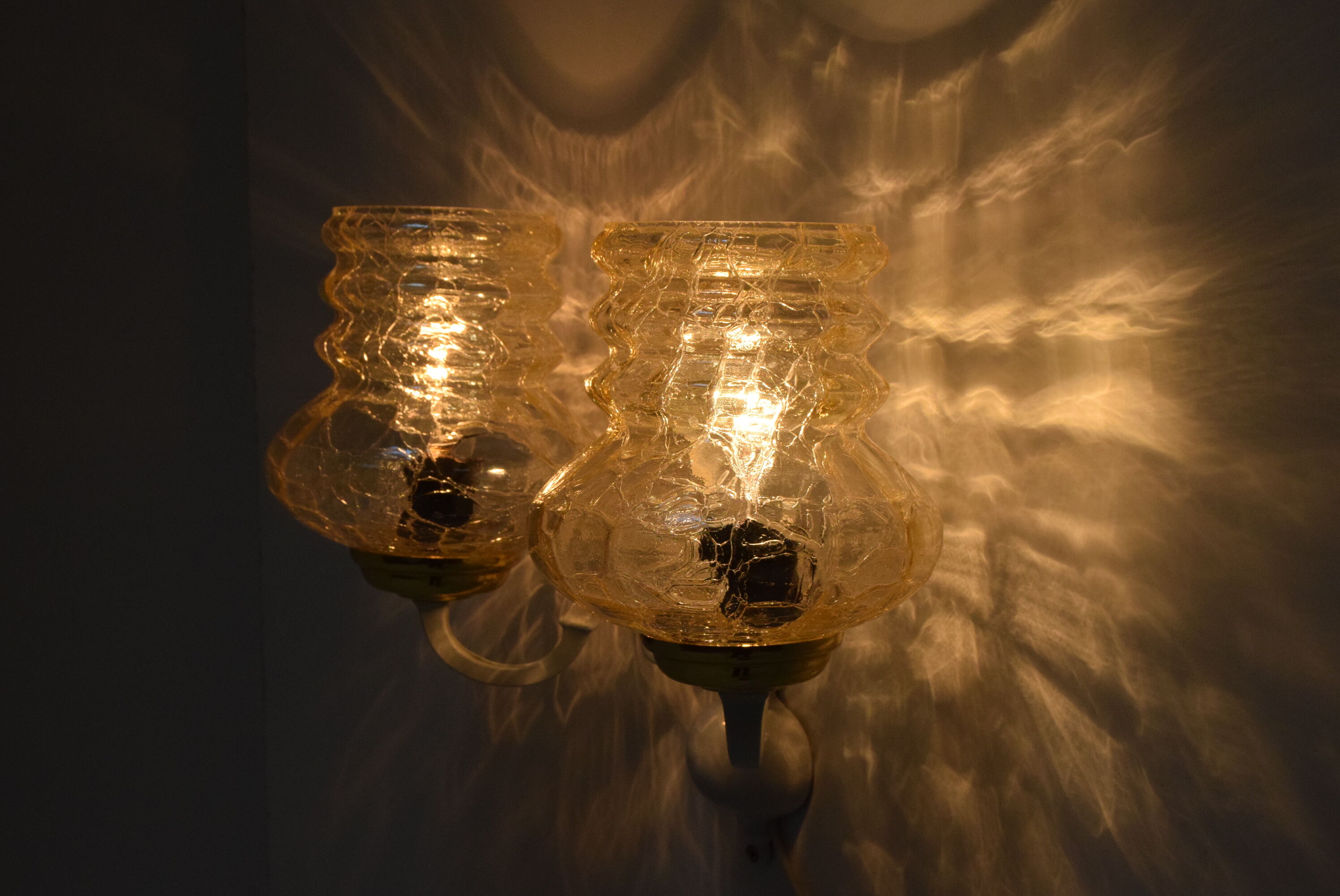 Mid-century wall lamp,Czechoslovakia,1970