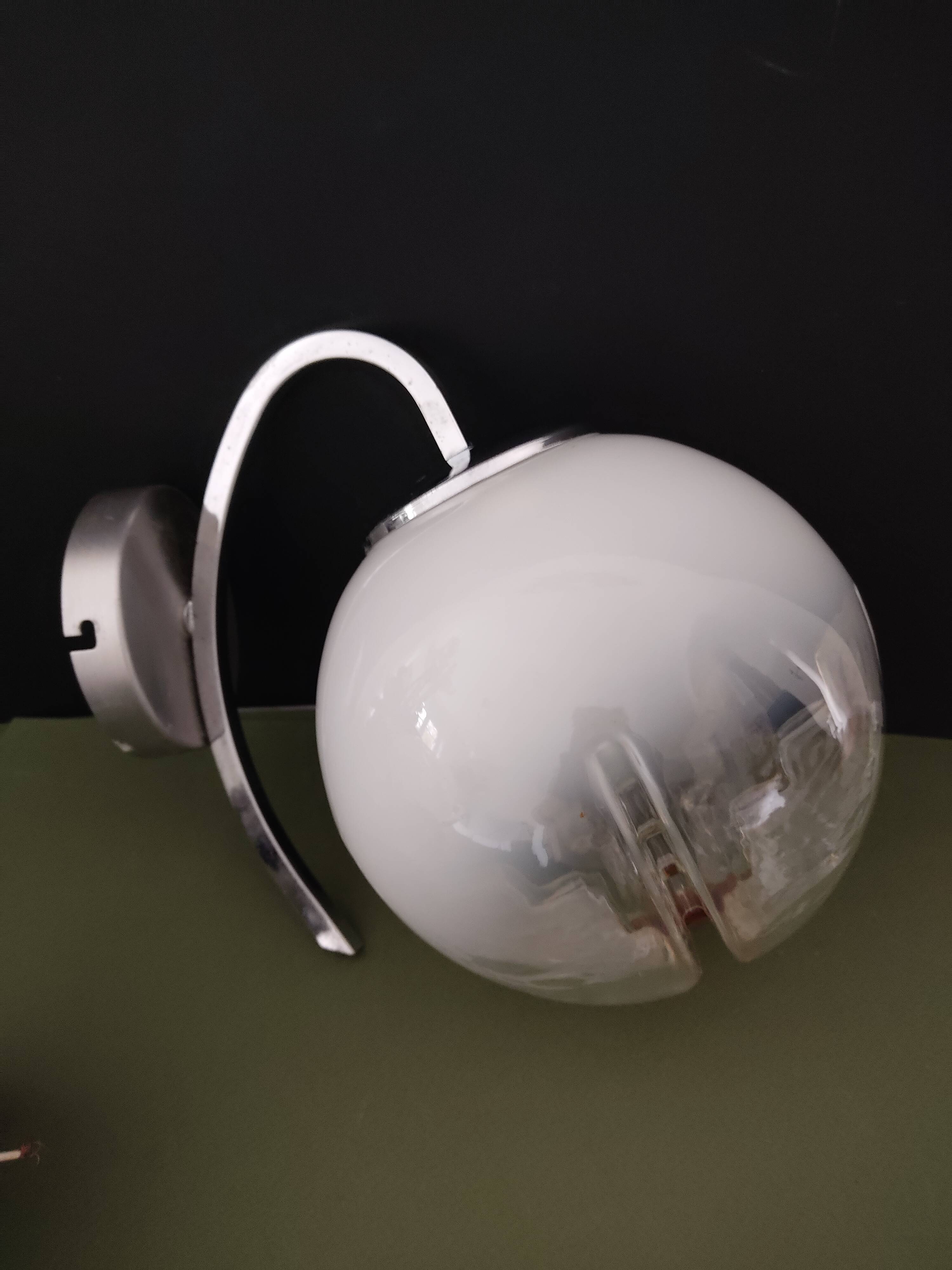 Murano glass sconces by Mazzega space age