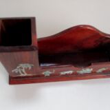 Office accessory - wood and mother-of-pearl