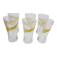 6 Schweppes advertising glasses