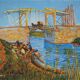 Vincent Van Gogh: The Langlois Bridge, signed lithograph