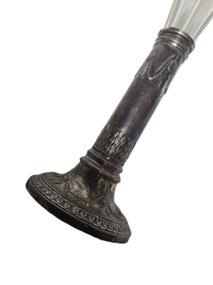 Art Nouveau French flute vase, 1900s