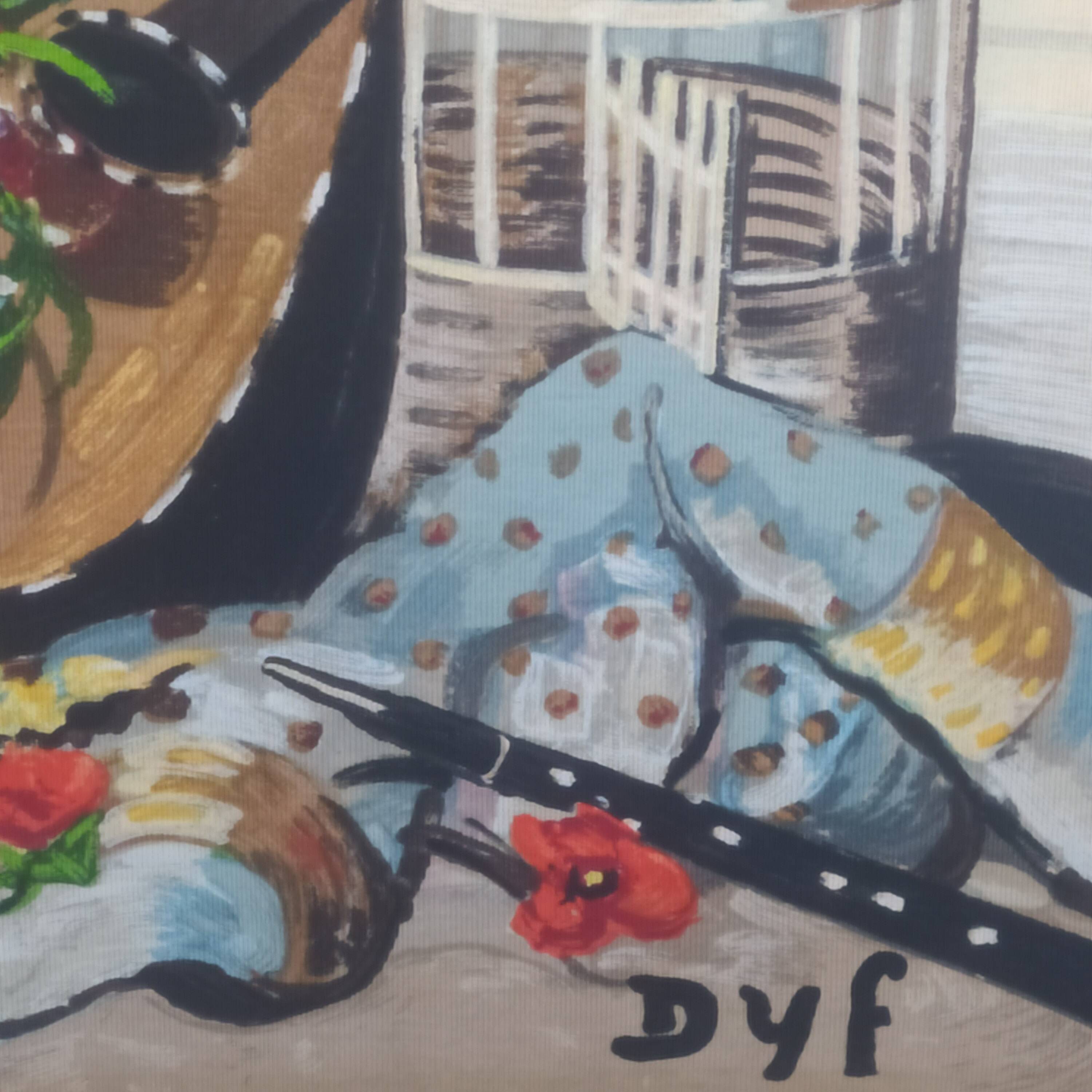 large tapestry 1950/1960 signed Dyf (Marcel Dreyfus)