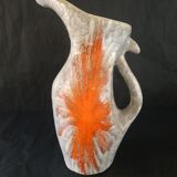 Cruche en grès flammé