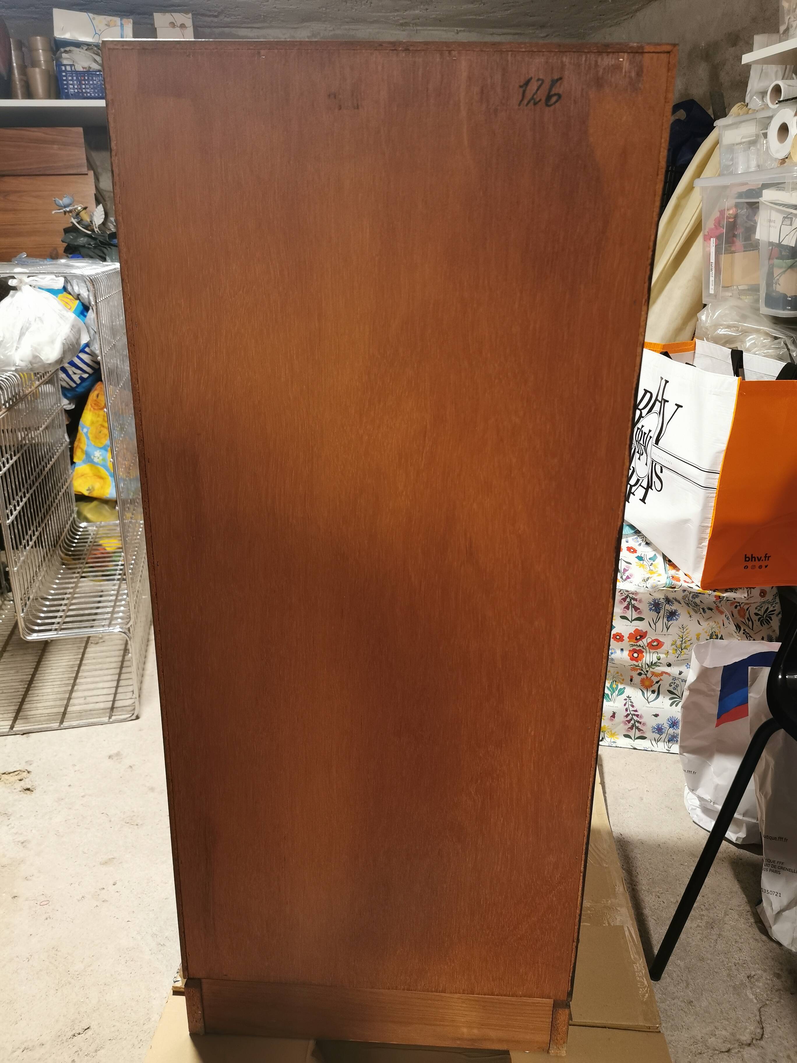 Meuble scandinave vintage chiffonnier teck Arne Wahk Iversen