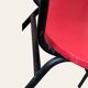 Fauteuil de bureau en métal bois et skaï 1950