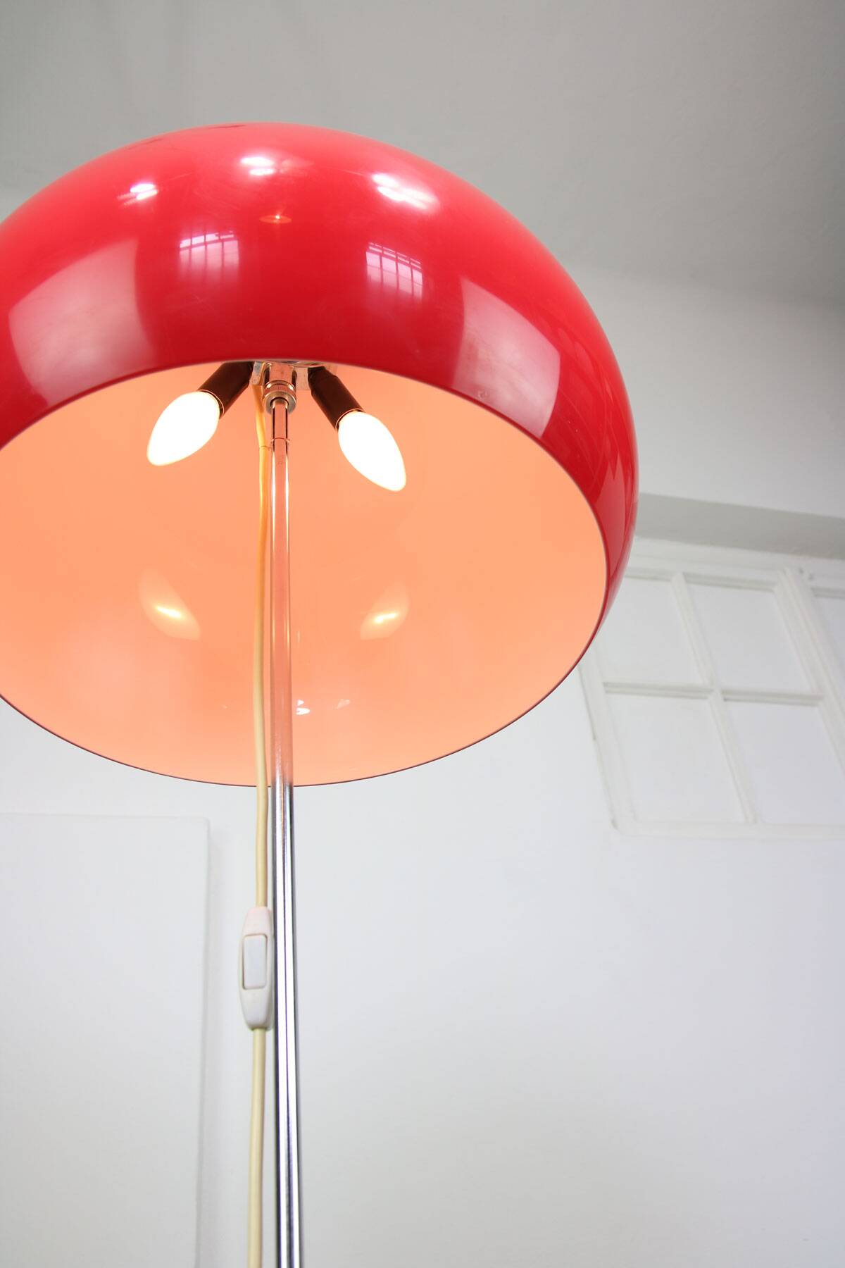 Large Space Age Lucerna Floor Lamp by Luigi Massoni for Guzzini, 1960s
