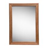 1940 beveled mirror solid raw oak 74x104