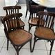 Set of 4 vintage bistro chairs from the 1960s.