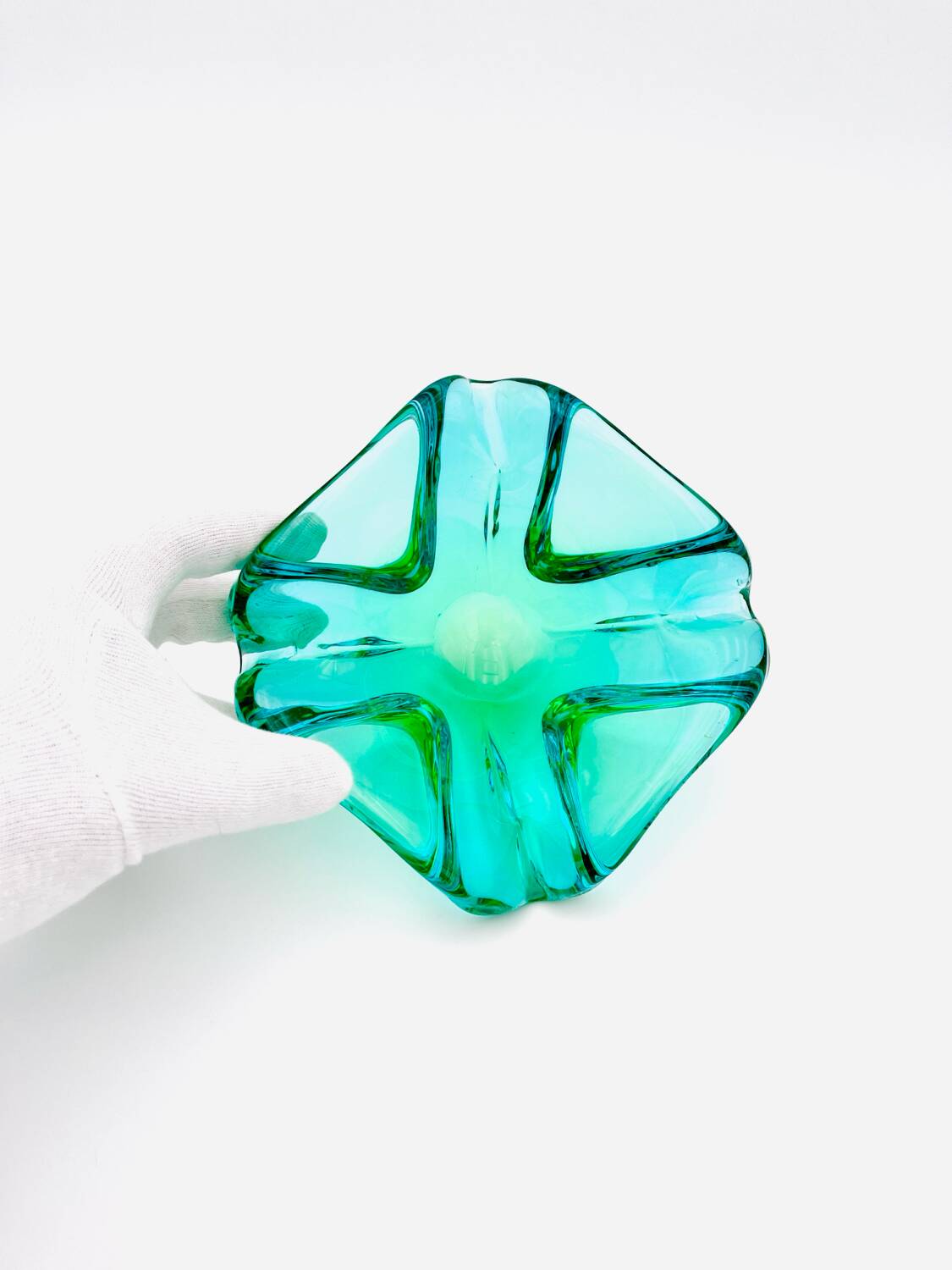 Rare Murano Vide-poche Ouraline Sommerso - Design by Flavio Poli - 1960