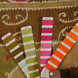 Vintage Turkish hand-knotted rug 107x126 cm