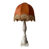 1970s alabaster column lamp