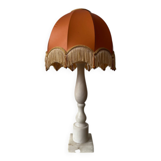 1970s alabaster column lamp