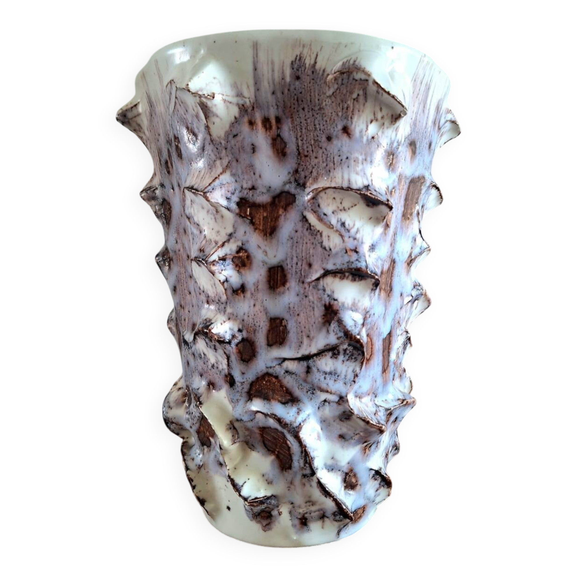 Large vintage Vallauris vase, old ceramic