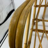 Fauteuils rotin années 50 la paire