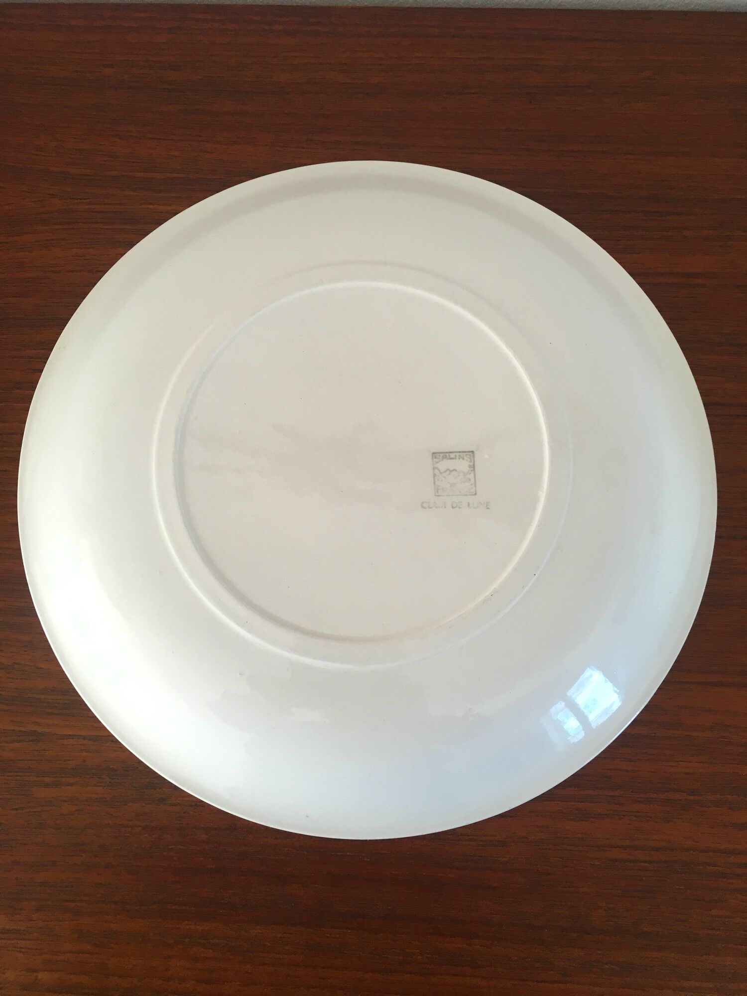 2 Vintage dishes in Salins earthenware service clear 50s
