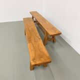 Pair of 2m elm benches