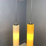 Vintage glass Italian pendant light,