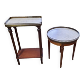 Ensemble de deux sellette style louis XVI