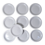 10 Sarreguemines dessert plates in vintage PYROBLAN porcelain