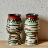 Pair of small vintage ceramic vases