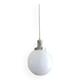 Glass globe pendant lamp by Clichy blue art deco