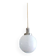 Glass globe pendant lamp by Clichy blue art deco