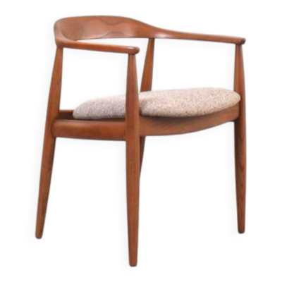 Fauteuil danois du milieu du siècle par Illum Wikkelsø pour Niels Eilersen, années 1960.