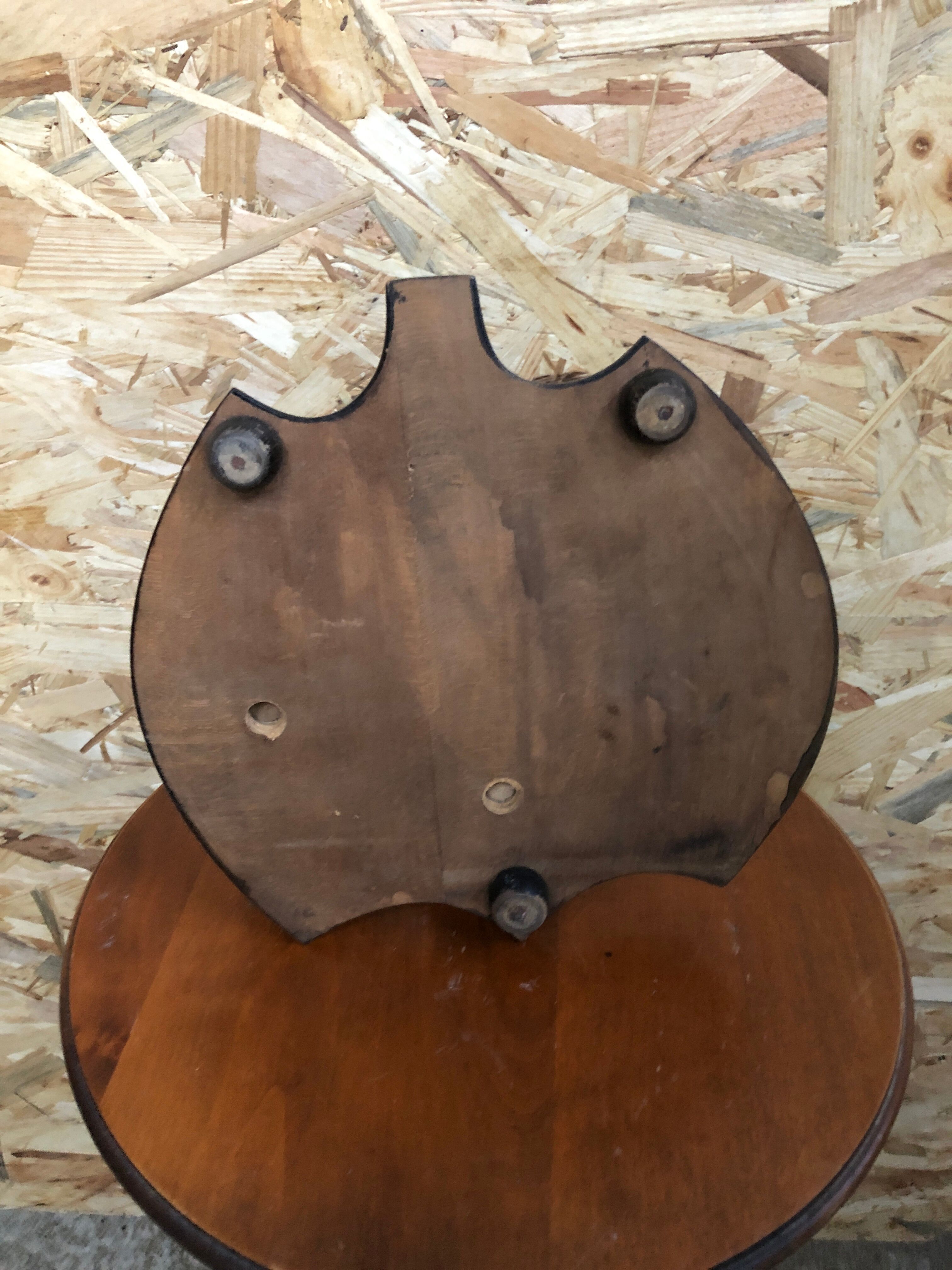 Old napoleon smoking tray 3 wood badge