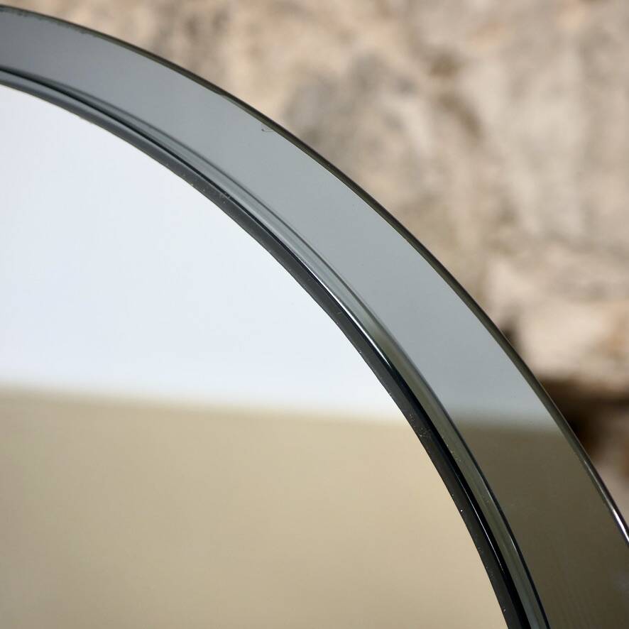 Large oval mirror by Veca, Italy, 1970s