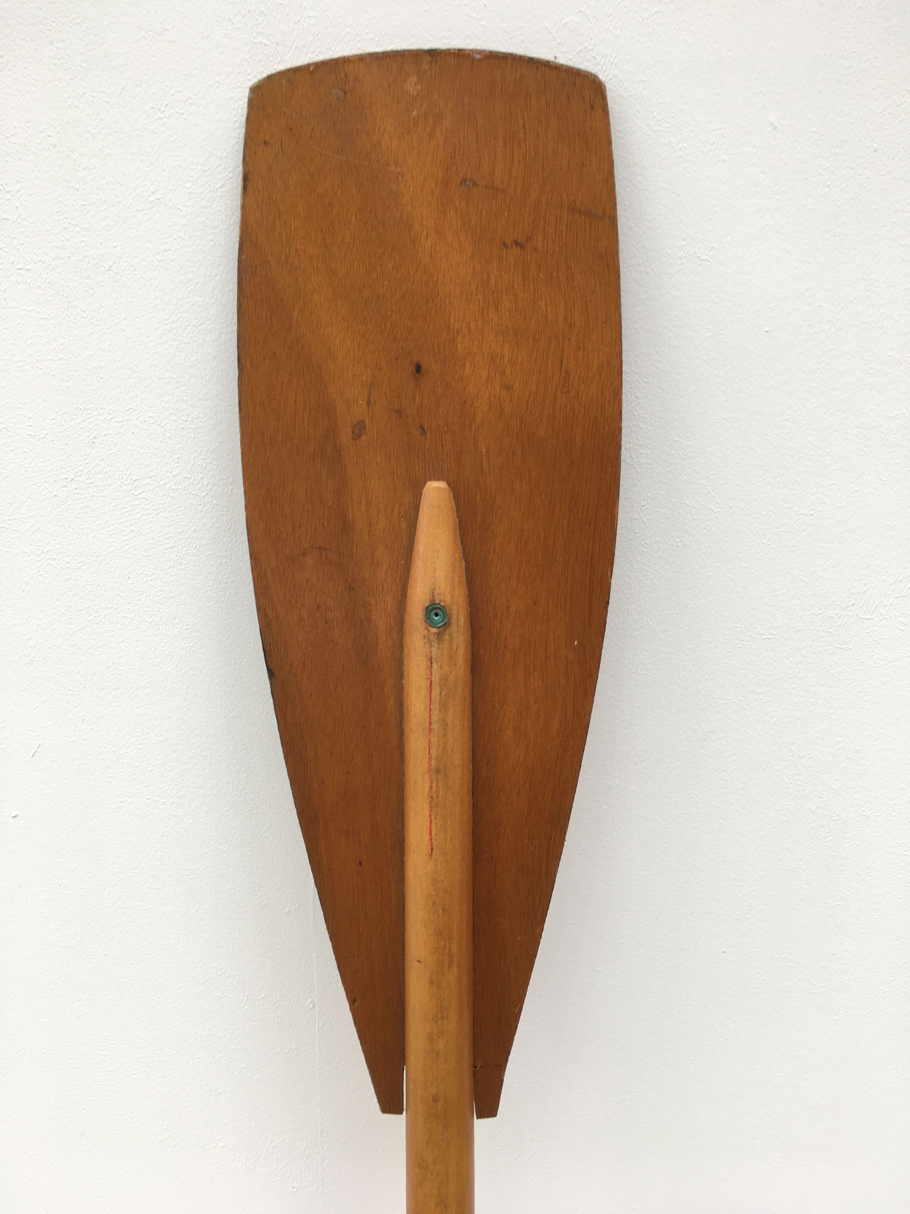 Old wooden oar