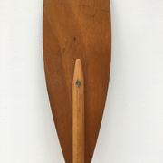 Old wooden oar