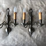 Solid bronze wall lamp