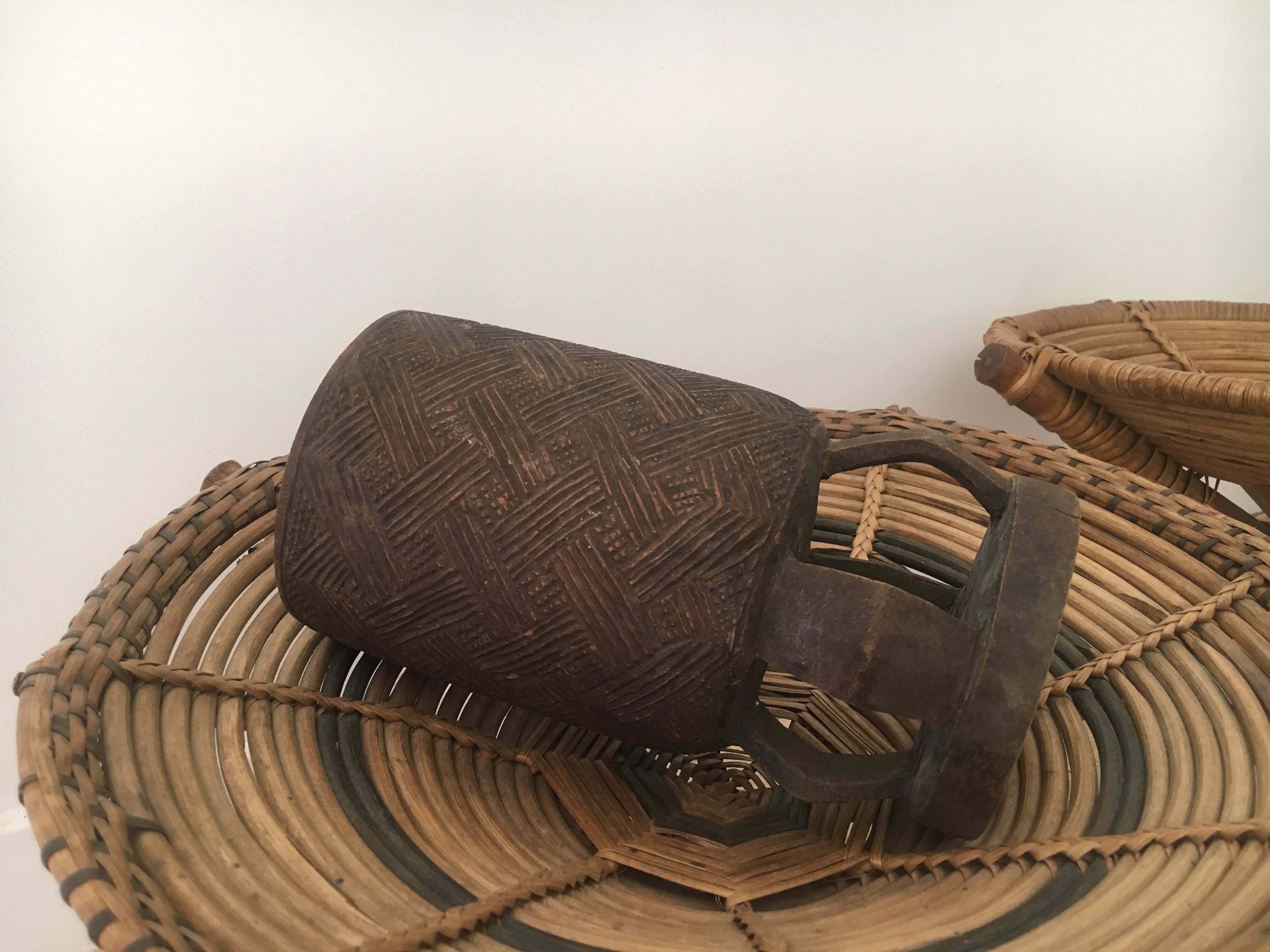 Wooden Kuba vase - Congo - Africa