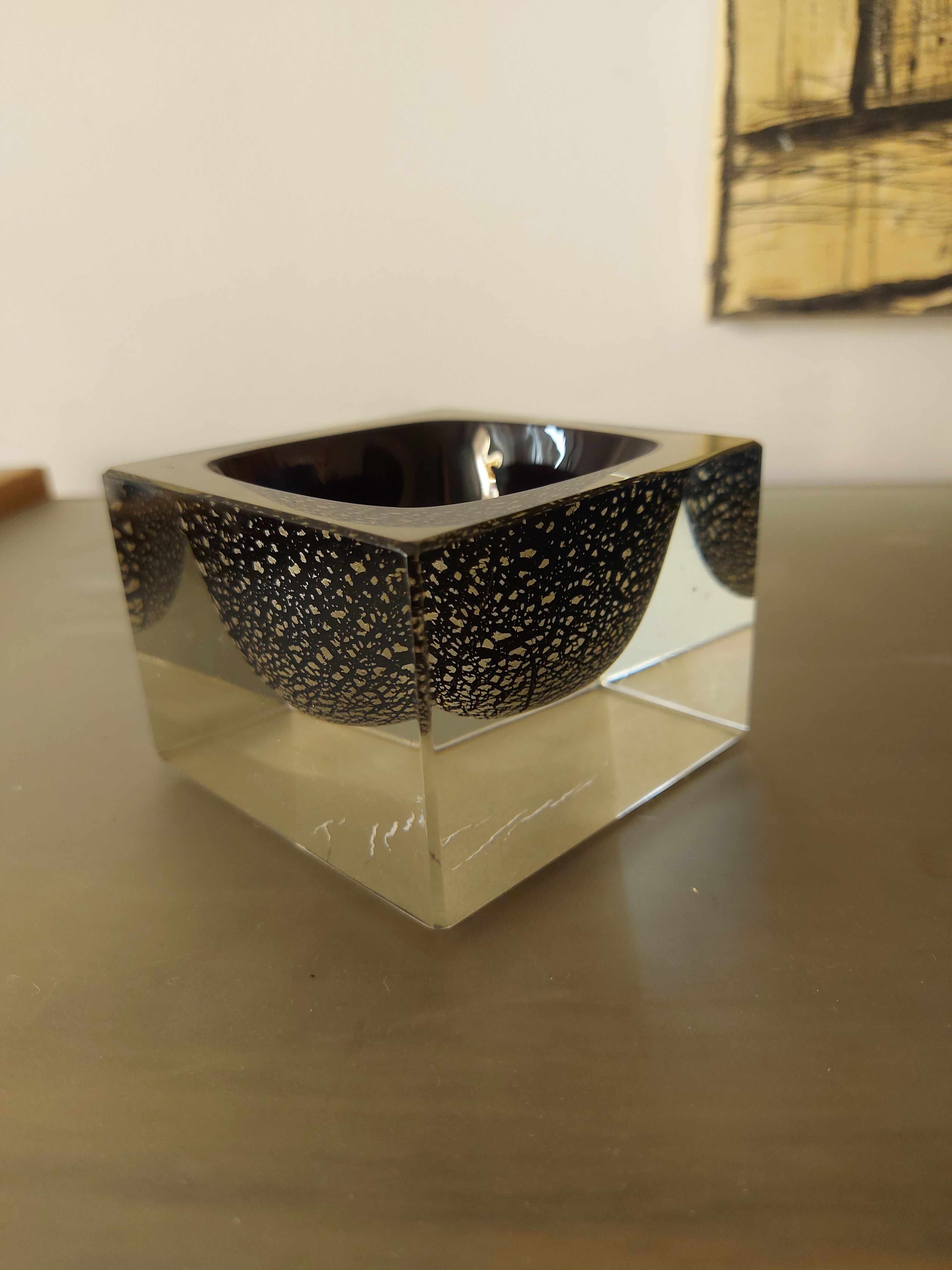 Vintage Murano glass ashtray