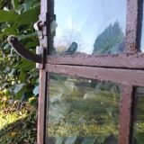 W84xH137.5 industrial curved metal glass frame window