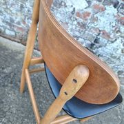 Gessef Consorzio Sedie Friuli set of 4 vintage chairs, teak seats